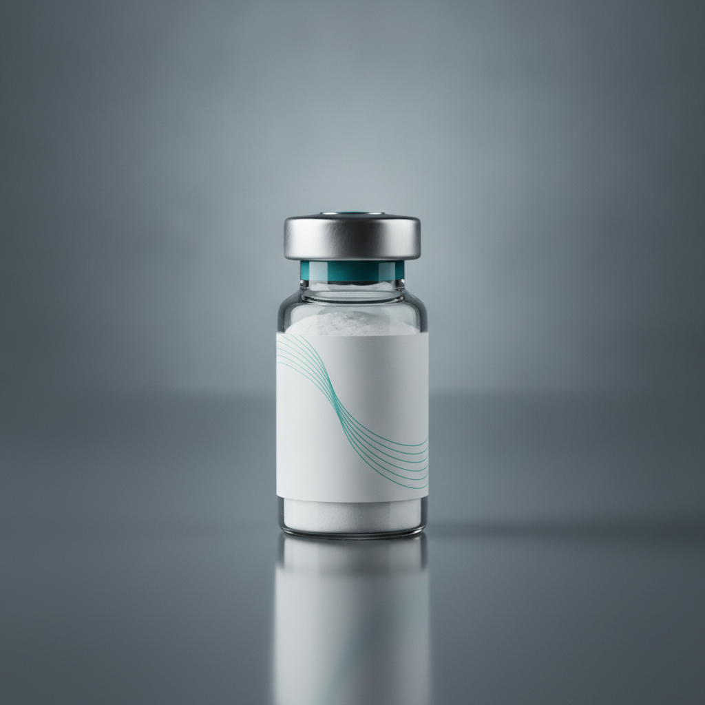 Sterile 500 mg NAD+ lyophilized powder injection vial with crimp-sealed cap for clinical reconstitution